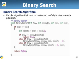 Python recursion | PPT