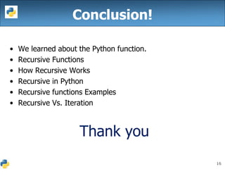 Python recursion