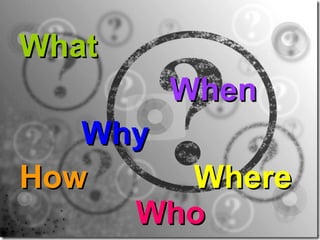 6 Questions Of Communications | PPT