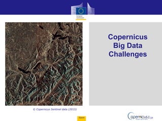 Space 31
© Copernicus Sentinel data (2015)
Copernicus
Big Data
Challenges
 