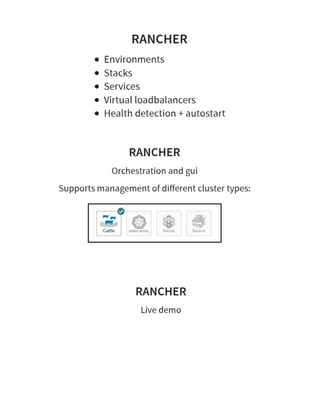 6/ Rancher @ OPEN'16