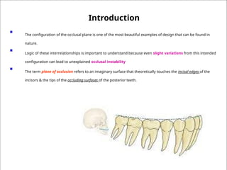 Comprehensive Analysis of the Plane of Occlusion in Dental Anatomy and ...