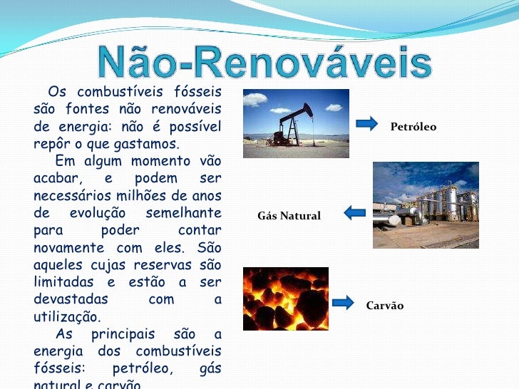 O Que São Recursos Não Renováveis Exemplos