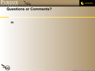 Questions or Comments? 