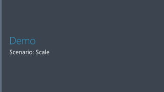 Demo
Scenario: Scale
 