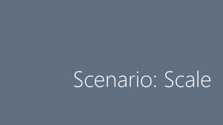 Scenario: Scale
 