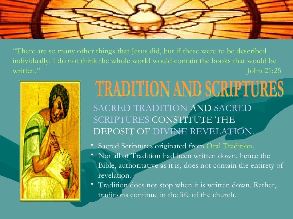 6. sacred tradition