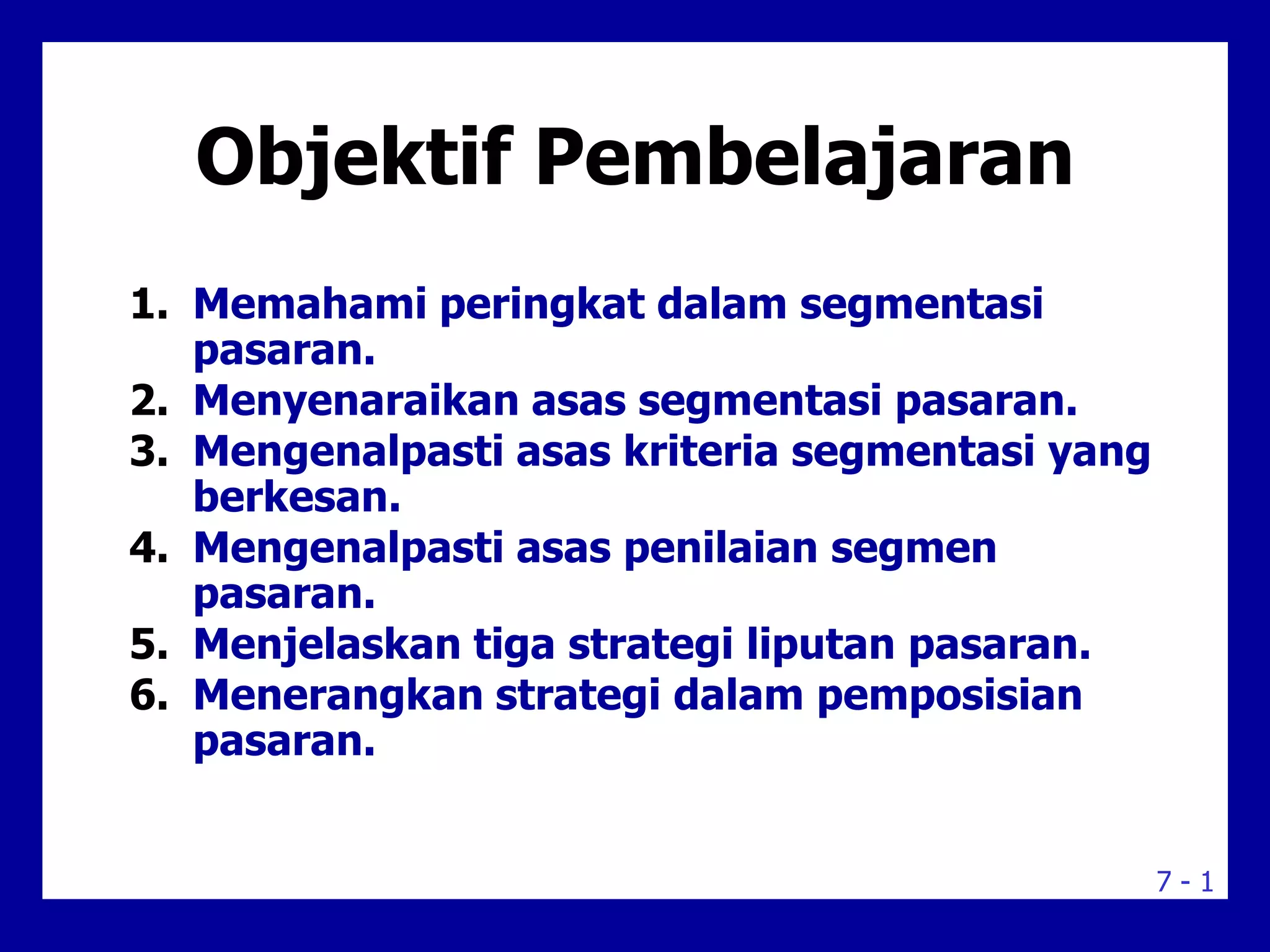 Fahami Audiens Anda: Segmentasi dan Analisis Pasaran Malaysia