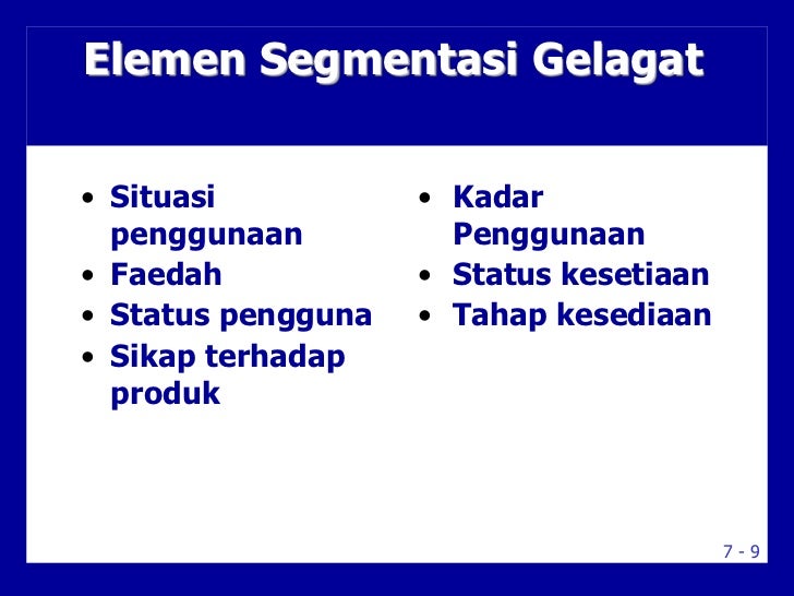 6 Segmentasi Pasaran Sasaran Pemposisian Pasaran