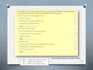 Nova Gramática didática de Português, Santillana

                                                   10
 