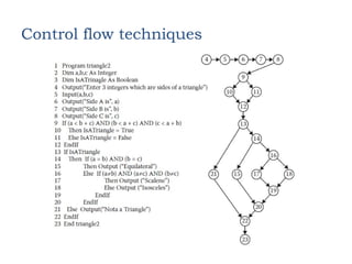 Control flow techniques
 
