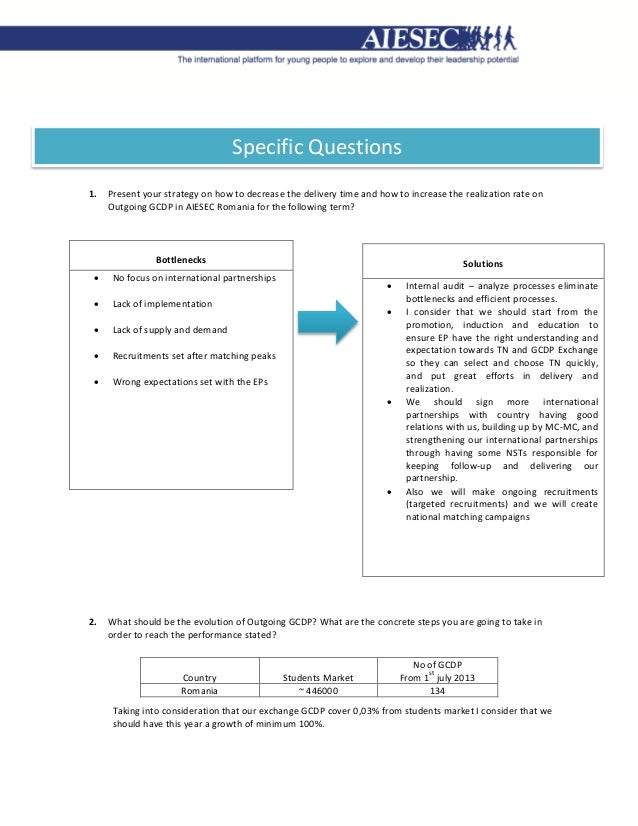 6. specific questions