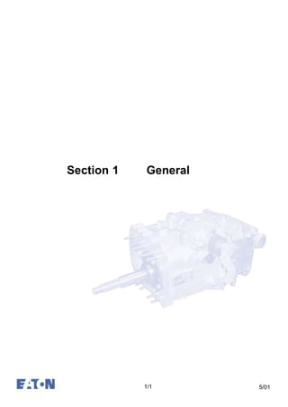 5/01
Section 1 General
1/1
 