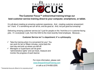 6 Steps to Creating the Customer-Focused Culture | PDF