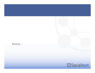 Six Steps To  Successful  Socialtext  Implementation  and Adoption