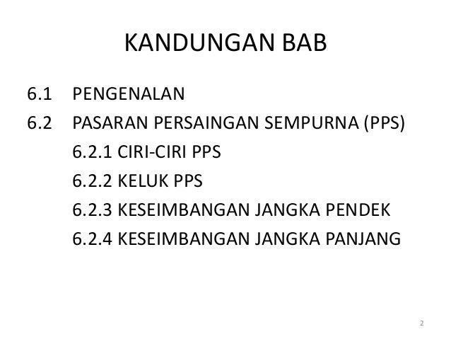 6 Struktur Pasaran Pps Monopoli