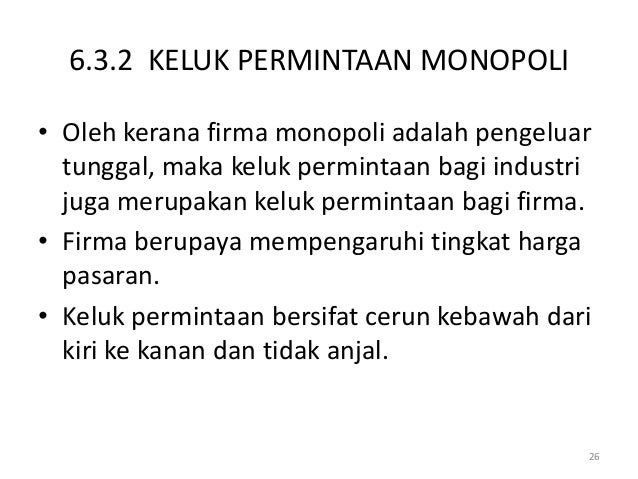 6 struktur pasaran (pps & monopoli)