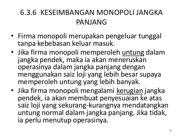 6 Struktur Pasaran Pps Monopoli
