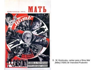 S . M. Kozlovsky, cartaz para o filme  Mat [Mãe]  (1926) de Vsevolod Pudovkin 
