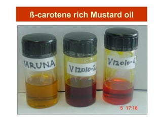 ß-carotene rich Mustard oil
 
