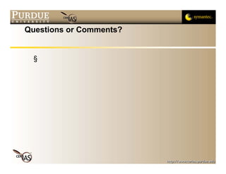 Questions or Comments?


  §
 