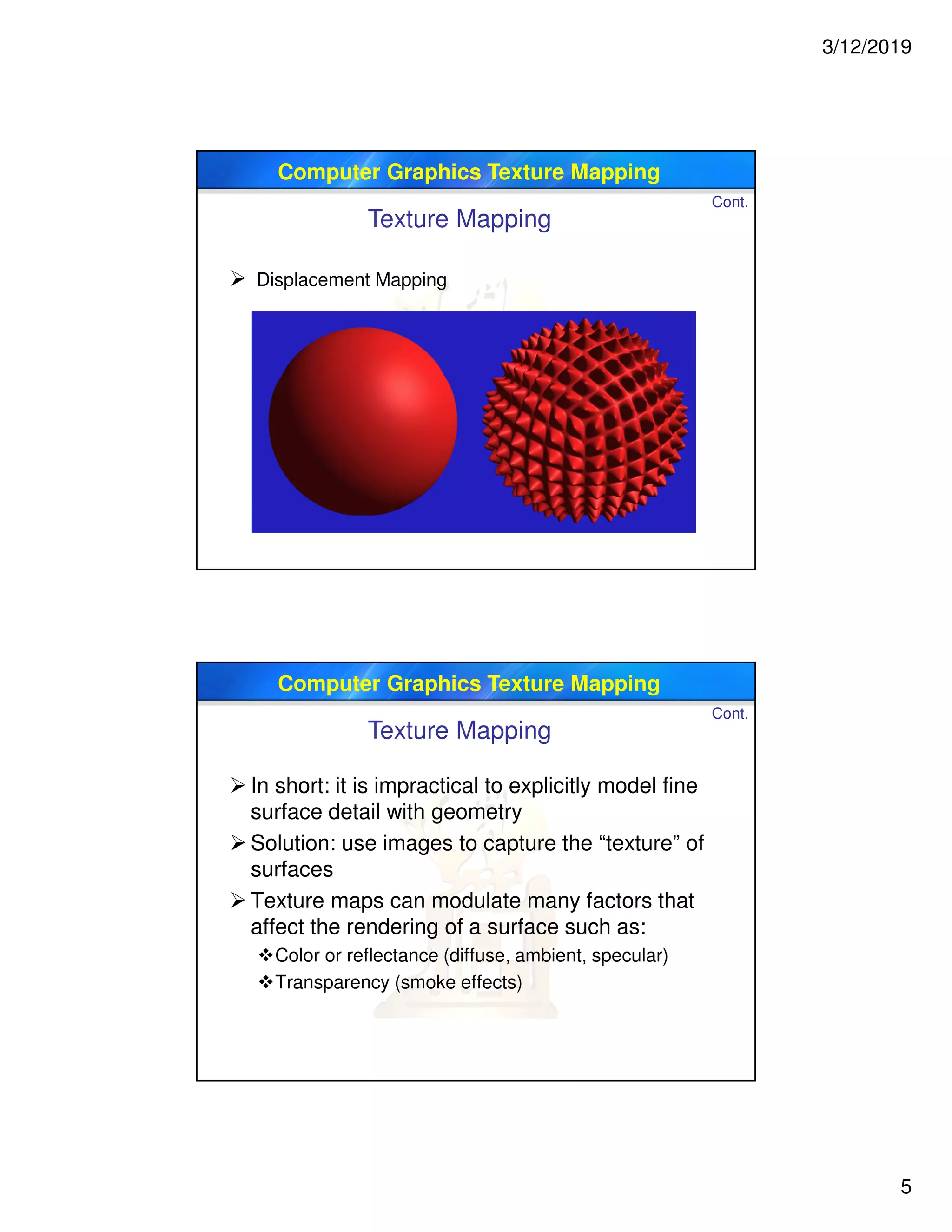 6 Texture Mapping Computer Graphics Pdf 6 Texture Mapping Computer Graphics Pdf