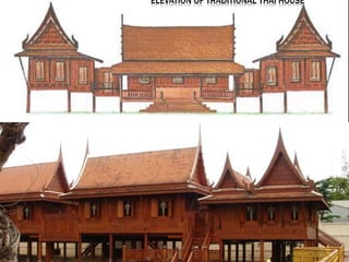 ELEVATION OF TRADITIONAL THAI HOUSE
 