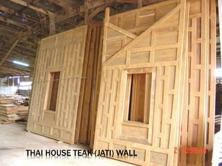 THAI HOUSE TEAK (JATI) WALL
 