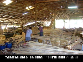 WORKING AREA FOR CONSTRUCTING ROOF & GABLE
 