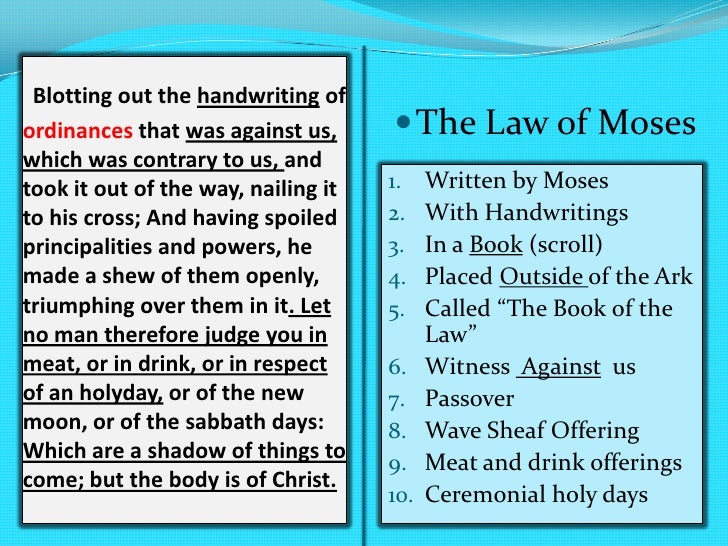6. the law of god
