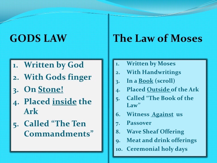 6. the law of god