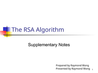 github - hmthanh rsa: visualization rsa algorithm :... chapter 6-TheRSAAlgorithm explination.ppt