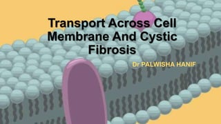 Transport Across Cell
Membrane And Cystic
Fibrosis
Dr PALWISHA HANIF
 