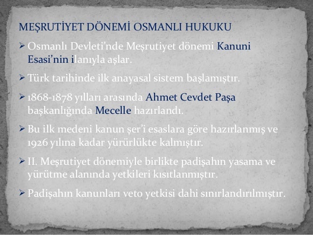 osmanli hukuk sistemi