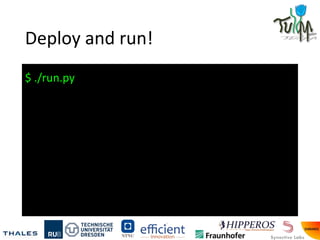Deploy and run!
$ ./run.py
 