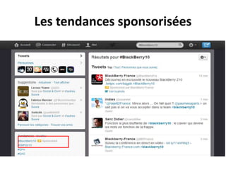Les tendances sponsorisées
 