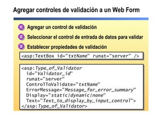 6. validando las entradas de usuario | PPT