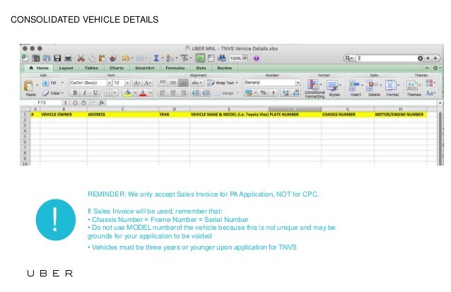 uber spreadsheet