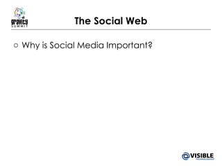 The Social Web Why is Social Media Important? 