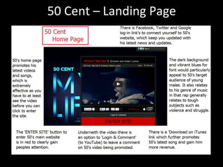 50 Cent – Landing Page
 