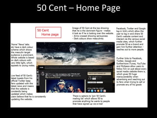 50 Cent – Home Page
 