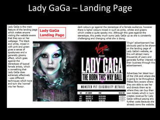 Lady GaGa – Landing Page
 