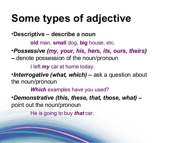 what is descriptive adjective