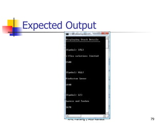 Expected Output 
