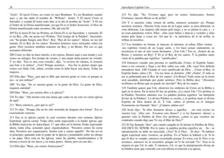 28
"Jesús". El nació Cristo, así como yo nací Branham. Yo era Branham cuando
nací, y me fue dado el nombre de "William". Amén. Y El nació Cristo el
Salvador, y cuando El tenía ocho días se le dio el nombre de "Jesús". Y El era
el Señor de la Gloria manifiestado, así que El es el Señor Jesucristo: el Dios de
Gloria manifiestado entre nosotros. Oh, ahí está El.
205 En la tierra El fue un Profeta; en Gloria El es un Sacerdote; y viniendo, El
es un Rey. ¡Oh, me gusta eso! Profeta: "Fiel testigo de la Palabra". Sacerdote:
con "Su propia Sangre ante Dios". Rey: "Rey de los santos". Ahora, no rey del
mundo; El es Rey de los santos. Nosotros tenemos reyes terrenales sobre esa
gente. Pero nosotros también tenemos un Rey, y un Reino. Por eso es que
actuamos diferente.
206 Como yo dije no hace mucho, a mi esposa, íbamos aquí a una tienda y casi
vimos un milagro. Era tiempo de verano, y una mujer tenía puesto un vestido.
Y yo dije: "Esa es una cosa extraña", dije, "si tuviera mi cámara, le tomaría
una foto a la señora". ¿Ven? Porque nosotros. . .Esa fue la primer mujer que
vimos con falda. Uds. saben, vestida como lo debe hacer una dama. Todas las
mujeres.. .
207 Ella dijo: "Pues, ¿por qué es Bill, que nuestra gente se viste, es porque se
nos - se nos ordena?"
208" Yo dije: "No es nuestra gente, es la gente de Dios. La gente de Dios,
requiere santidad".
209 Dijo: "Bien, ¿no asisten ellos a la iglesia?"
210 Yo dije: "Ahí mismo está una dama que canta en un coro en cierta iglesia
de aquí".
211 "Bien, entonces, ¿por qué es así?"
212 Yo dije: "Porque ella no ha sido instruida de ninguna otra forma". Eso es
exactamente correcto.
213 Esa es la iglesia carnal, la cual veremos durante esta semana; Iglesia
Espiritual, iglesia carnal. Todas ellas están regresando a la madre iglesia, que
la Biblia menciona en Apocalipsis 17, que ellas así lo harían. Están regresando
ahora, todas ellas, actuando igual, organizándose: "Nosotros somos de cierta
idea. Nosotros nos organizamos. Somos esto y somos aquello". No fue así en
el principio, quitando todo el poder de la Iglesia y poniéndolo sobre un obispo
o un papa. Dios está en Su Iglesia, entre Su pueblo, manifestándose a Sí
mismo a través de los laicos y en todas partes. Ahora, pero en este día...
214 Ella dijo: "Bien, ¿no somos Americanos?"
Apocalipsis Capítulo Uno 29
215 Yo dije: "No. Vivimos aquí, pero no somos Americanos. Somos
Cristianos, nuestro Reino es de arriba".
216 Y si nuestras vidas vienen de arriba, entonces actuamos así. Porque
nosotros venimos...Nuestra Vida viene de un Lugar santo; se mira diferente, se
viste diferente. Las mujeres allá tienen pelo largo, y no se pintan la cara, y - y
no usan pantalones cortos. Ellas - ellas usan faldas y túnicas y vestidos y ellas
tienen pelo largo y cosas así. Así que la - la naturaleza de lo de arriba, se
refleja en nosotros.
217 Los hombres no fuman, ni mascan, ni mienten, ni roban. Ellos vienen. .
.sus espíritus vienen de un Lugar santo, y los hace actuar santamente, se
reconocen el uno al otro como hermanos. ¿Ven Uds.? Eso es. ¡Somos de un
Reino, y tenemos un Rey! Y El es el Rey de los santos. Y la palabra santo
viene de la palabra que significa: "santificados".
218 Entonces cuando una persona es santificada, Cristo, el Espíritu Santo,
entra a ese corazón y llega a ser Rey sobre esa vida. ¡Oh, vaya! Eso debería
entenderse bien. ¡Oh! Cuando el vaso santificado de Dios. . .Cristo el Rey, el
Espíritu Santo, entra y El. . .Un rey tiene su dominio. ¡Oh! ¡Amén! ¡Y todo su
ser es gobernado por el Rey de los santos! ¡Un Reino! Todo reino en la tierra
será sacudido, derribado por poder atómico. Pero la Biblia dice: "¡Nosotros
recibimos un Reino que no puede ser movido!" Rey de los santos.
219 También quiero que Uds. observen los símbolos de Cristo en la Biblia y
aquí en la tierra. En la tierra El fue un profeta. ¿Lo creen Uds.? Un profeta es
la Palabra. Nosotros sabemos eso. La palabra profeta significa "un intérprete
divino de la Palabra". La divina Palabra es escrita, y el profeta tiene el divino
Espíritu de Dios dentro de él. Y Uds. saben, el profeta en el Antiguo
Testamento era llamado "dios". ¿Cuántos sabían eso?
220 Jesús dijo: "Si ellos llamaron dioses a aquellos. . .,no está escrito en
vuestra Ley: `ellos son. .Vosotros sois dioses?' y si les llamaron `dioses', a
quienes vino la Palabra de Dios (los profetas), ¿cómo es que vosotros me
condenáis cuando digo que Yo soy el Hijo de Dios?"
221 El fue llamado "dios", por cuanto cargaba en Sí mismo la Palabra de Dios,
ASI DICE EL SEÑOR. Por lo tanto, la palabra profeta significa un. . .Su - su
interpretación no debe ser mezclada. ¿Ven? Si el Dios. . .El dice: "Si hubiere
algún espiritual entre vosotros, un profeta, Yo el Señor le hablaré a él. Si lo
que él dice se cumple, entonces escuchadle porque Yo estoy con él. Pero si no
acontece, entonces no le escuchéis; porque no lo he enviado Yo". Esta es la
manera en que Ud. lo sabe. Y entonces, Ud. ve que la interpretación divina de
la Palabra tiene que coincidir con esta última revelación a la iglesia.
 