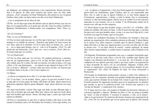 20
sus lámparas; sin embargo pertenecían a una organización, buenas personas,
iban a la iglesia, de todo; pero vinieron por aceite, pero era muy tarde
entonces. ¿Ven?, arrojarla a la Gran Tribulación, ella entrará en eso, la iglesia
Católica entra, todos sus hijos entran con ella, en la Gran Tribulación.
...si no se arrepienten de las obras de ella.
120 No - no los hijos que están allí adentro; pero la iglesia misma, esos son sus
hijos (es la organización), no la gente que está allí, como los pobres Católicos,
Bautistas, Presbiterianos, o Pentecostales. Los compadezco. Sólo: "Pues, yo.
.."
"¿Es Ud. Cristiano?"
"Pues, yo soy un Presbiteriano". ¡Oh!
121 Eso no tiene nada más que ver con Eso que el decir que "un cerdo con una
montura es un caballo de carreras". ¿Entonces qué podría Ud. hacer acerca de
eso? Pues, nada en lo absoluto. Yo no lo quise decir en broma, eso. ..este no
es. . .no es lugar para bromas, este es - este es el Evangelio. ¿Ven? Yo sólo
quería dar una ilustración. ¿Ven?, pero eso - eso es correcto. ¿Ven?, ellos no -
no tienen nada que ver con Eso.
"Yo soy Pentecostal".
122 Eso no tiene nada que ver con Eso. Ud. pudiera pertenecer a cuarenta,
once de sus organizaciones, ¿pero es Ud. un hijo de Dios nacido de nuevo?
¿En verdad, ama Ud. a todos con todo su corazón, con toda su alma, y Ud. ama
a Dios, y Ud. está diariamente. . . no importa lo que alguien le haga a Ud.? Si
Ud. se excita y "¡Mmmm! ", le hace como una sierra circular, eso muestra que
el Espíritu Santo se ha ido, si Ud. lo tuvo alguna vez.
123 Miren:
...si ella no se arrepiente de su obra. Y a sus hijos heriré de muerte,...
124 "A sus hijos", los de Jezabel. Ahora, ¿qué es lo que hizo Jezabel? Casó a
su hija allá en el otro grupo (de Judá), allá dentro de Judá. Ahora observen la
aplicación espiritual. Quizás pueda dibujarlo. Aquí, ahora observen esto muy
bien.
125 Aquí está Jezabel, e Israel. Pero aquí está Judá, un tipo diferente aquí, u
otro; este es Josafat, que está aquí. Muy bien. Ahora, éste aquí era Acab; ahora
aquí está Jezabel aquí mismo. Ahora, ella llegó aquí y causó que todo Israel
entrara en idolatría.
126 Eso es exactamente lo que hizo la iglesia Católica allá atrás en los días
cuando Constantino unió a los Nicolaítas (los formales y fríos aquí arriba), a la
La Edad de Tiatira 21
- a la - la iglesia y el paganismo, e hizo una forma pagana de Cristianismo. No
quiero herir sus sentimientos, gente Católica, pero yo soy responsable ante
Dios. Eso es todo lo que la iglesia Católica es, es una forma pagana de
Cristianismo: supersticiones, e ídolos, y todo lo demás. Eso es exactamente
correcto, es sólo una forma pagana. Ahora, esa es la verdad. Si yo me estuviera
muriendo en este instante, esa es la verdad. Y los Protestantes dentro de la
misma cosa, sólo que en otra categoría.
127 Ahora fíjense lo que hizo Jezabel. Luego, ¿ven Uds.?, el - el Diablo. ..Ella
estaba tan rendida, ella tomó sus hijas. A ella le nació una hija aquí, y esta hija
fue para acá a este gran hombre santo, y toma y se casa con el hijo de él; y trae
la misma cosa aquí de Josafat, aquí en esta parte.
128 Ahora, los verdaderos Nicolaítas, los Nicolaítas, los formales y fríos que
querían esa organización, ellos casándose entraron en ella aquí. Y ahora fíjense
en la misma cosa. Ellos tomaron a Jezabel aquí (la iglesia Católica), y aquí
abajo ella toma a su hija (sus organizaciones), y la casa con ellos allí, les hace
la misma cosa. "A sus hijos herirá de muerte", muerte espiritual. Se matan
ellos mismos organizándose, y cuando menos lo piensan, todo el Espíritu se ha
ido.
129 Díganme. Permítanme preguntarles una cosa, a cualquier historiador aquí,
lo cual yo sé que hay como cinco o seis de Uds. sentados aquí. Quiero que
vengan y me muestren una Escritura o - o un texto de - de la historia, en que
cualquiera de esas iglesias que haya caído y que haya vuelto a la organización
se haya levantado de nuevo con un avivamiento. Díganme. Cuando ellos
mismos se organizaron, ¿tuvieron alguna vez un avivamiento después de que
se organizaron? ¡No, señor! El Espíritu los dejó. Yo estoy incluyendo a
Pentecostés.
130 Cuando las bendiciones pentecostales cayeron, y todos Uds. hablaron en
lenguas, Uds. los veteranos, teniendo esas grandes bendiciones pentecostales y
cosas, que cayeron. Después de un tiempo Uds. tenían lo que Uds. llamaron el
Concilio General. El organismo está bien, pero no la organización. Lo primero
que sucedió, es que no lo pudieron resistir, Uds. tuvieron que regresar y ser
"un hijo de Satanás", y organizarse Uds. mismos.
131 Y luego otra Luz vino, con respecto al Nombre de Jesucristo. Entonces se
volvieron engreídos, y dijeron: "Bendito sea Dios, si Uds. no tienen el nombre
de `Jesús', se irán al infierno. Y nosotros lo tenemos, y Uds. no lo tienen".
¿Qué es lo que hicieron? Se murieron allí mismo; hicieron una organización de
eso. ¿Ven? En vez de permitir que la Luz pasara por la iglesia, ella tomaría
 