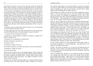 52                                                                                La Edad de Laodicea                                                          5

oración por ellos, Señor, como siervo Tuyo, que ellos sean llenos del Espíritu    por la mañana, mejor dicho, un servicio de sanidad. La razón por la que digo
Santo. Señor, ruego que no salgan de esta iglesia hasta que eso suceda, que       eso sobre eso, quizás entonces si hay muchos para el domingo por la mañana
estén aquí hasta que cada alma esté llena del Espíritu Santo. Concédelo, Señor.   tengo el domingo por la noche al cual recurrir, ¿ven Uds.? Pero si puedo
316 Tú eres Dios, el Todopoderoso, Tú fuiste manifestado en carne para quitar     atender a todos el domingo por la mañana, muy bien.
los pecados del mundo. Tú te levantaste al tercer día, ascendiste a lo Alto. Y    24 El miércoles por la noche es un servicio de oración de mediados de semana.
Tú estás aquí esta noche, entre nosotros, y en el Nombre del Espíritu Santo. Y    Ahora, a Uds. que están aquí cerca de casa, Uds. reúnanse aquí, tengan
rogamos, Padre, que Tú, nuestro precioso Señor, llenes a cada uno de ellos de     servicio de oración. No se pierdan eso, manténganse con eso, ¿ven? Y oren,
Tu propio Ser. Y que ellos puedan ser una--una bendición para Tu Reino y en       procuren acercarse más a Dios. Nunca permitan que el fanatismo se meta entre
el mundo que está por venir. Y un día cuando Tú finalmente llegues al final del   Uds. Mantengan. . .Hay demasiado de lo verdadero para aceptar algo falso,
camino, eso aun pudiera ser hoy, no sabemos cuándo va a ser. Pero que yo          ¿ven?, no - no se metan en el lado equivocado. Quédense ahí.
pueda, Señor, ser contado entre esos que se van en el Rapto. Que estos puedan     25 Oí un "Amén" familiar que he oído por años, el Hermano Russell Creech.
ser los que se van en el Rapto. Que cada persona en la Presencia Divina y         Me dicen que fue Patty la que habló en lenguas allá atrás la otra noche. Patty,
todos los que están llenos con el Espíritu, que pertenecen a Dios, se vayan en    ¿dónde estás? ¿Estás aquí, querida? Sí, oh, yo ni siquiera la hubiera conocido
el Rapto.                                                                         si la hubiera visto. Pero yo creo que yo cargué a esa joven en mis brazos y la
317 Recibe a estos esta noche, Padre. Ahora son Tuyos, yo te los encomiendo       dediqué al Señor, aquí mismo. "Y ella es una mujer joven", dijo Meda, "una
a Ti. En el Nombre de Jesucristo. Amén.                                           joven muchacha adolescente, joven y hermosa", con el poder del Espíritu
318 Ahora quiero que el resto de los que están parados cerca de estas personas,   Santo sobre ella, hablando en. . .Russell, eres un hombre rico. Sí, lo eres.
que tienen el Espíritu Santo, se levanten, pongan sus manos sobre ellos.          26 ¿En dónde está la Hermana Creech? No la he visto. ¿Está ella aquí? Allá
... una fuente sin igual, De Sangre de Emanuel,                                   atrás. Oh Hermana Creech, cuán agradecido que Dios les dio una hija como
                                                                                  esa, pues, Uds. no se dan cuenta cuán - cuán agradecido. A la edad en que las
Y queda puro en su raudal Quien se sumerge en El. Quien se sumerge en El,         muchachas adolescentes se ríen disimuladamente y se ríen, y continúan así,
Quien se sumerge en El,                                                           Uds. saben, con un montón de tonterías para estos muchachos, con sus cortes
Y queda puro en su raudal Quien se sumerge en El.                                 de pelo de pato y todo, y cosas como esa; y esta muchachita aquí con el poder
El ladrón moribundo se regocijó al ver                                            del Espíritu Santo, hablando en lenguas aquí. ¡Oh, hermano!
Esa fuente en su día;                                                             27 ¡Jm! Cuántos hombres esta noche, predicadores Pentecostales, darían su
                                                                                  vida entera si pudieran ver a su hija adolescente. . que anda afuera en las
Y ahí pueda yo, aunque vil como él,
                                                                                  fiestas de "rock and roll" que tienen.
Lavar todos mis pecados. Lavar todos mis pecados, Lavar todos mis pecados;
                                                                                  28 Sólo - sólo valore eso, hermano. Yo sé lo que Ud. está haciendo allí en la
Y ahí pueda yo, aunque vil como él,                                               Interstate, yo hice la misma cosa, trabajé muchos días duros, pero, hermano. .
Lavar todos mis pecados.                                                          .para criar esos niños. Pero recuerden, Dios es fiel, El recompensa. ¡Claro que
                                                                                  sí! "Yo recompensaré ".
Ahora levanten sus manos a Dios y sólo alábenlo. Digan: "Gracias, Señor. Me
puse de pie, yo te alabo. Te doy gracias por Tus bendiciones, por Tu bondad, y    29 Dios te bendiga, Patty. Querida, no - no te hubiera conocido si te hubiera
por darme el bautismo del Espíritu Santo". ¡Gracias, Señor! ¡Gracias, Señor!      visto, supongo, pero nunca dejes ese sendero recto, querida. Nunca permitas
Gracias sean dadas a Dios, para darnos. . Tú cumples Tu promesa. Tú así lo        que el Diablo ponga alguna - alguna cosa en ti, como una bonita manzana
dijiste; nosotros te creemos.                                                     dorada, porque será un limón, ¿ves? Suelta la cosa y déjala de esa manera.
                                                                                  Mantén tus ojos exactamente en Cristo, exactamente en la Cruz. Y continúa
320 Muy bien. [El Hermano Branham habla con el pianista.-Editor] De Jesús
                                                                                  adelante, porque la hora está cerca. ¿Ves?
El Nombre Invoca. ¿No están contentos? Digan: "¡Alabado sea el Señor!"
 