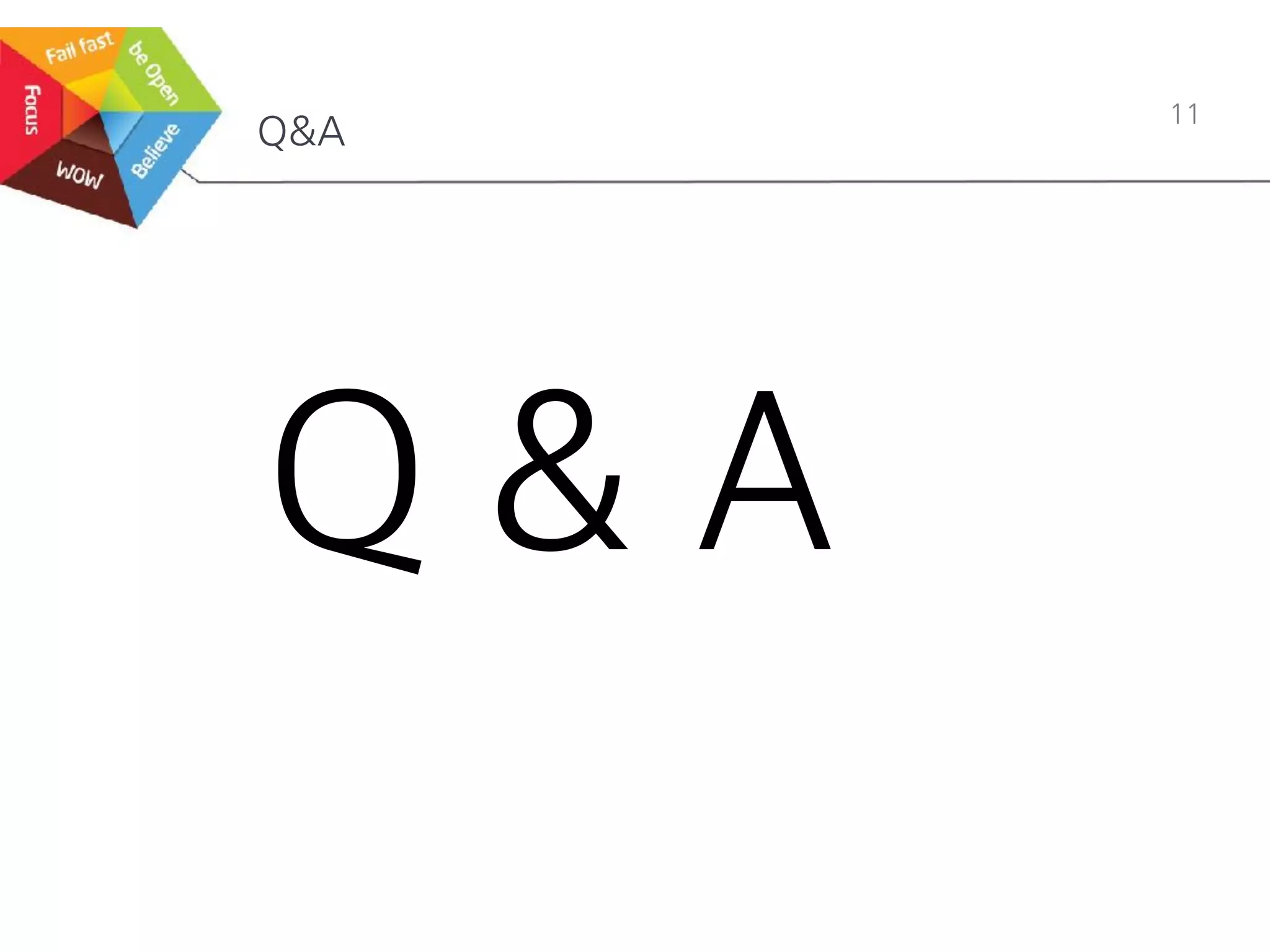 Q&A
11
Q & A
 