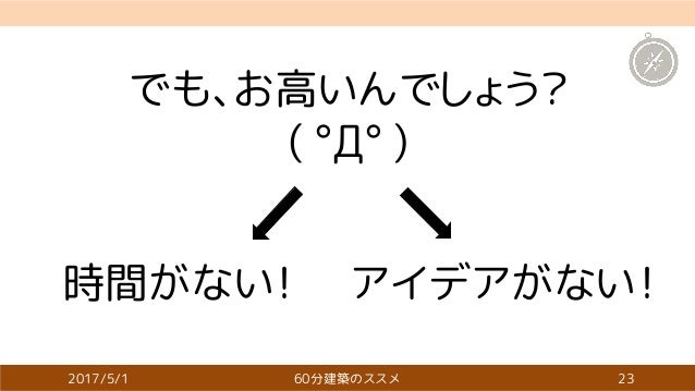 60分建築のススメ Ta K Mi In 超まいくらひろば17 Komanazu 60分建築のススメ Ta K Mi In 超まいくらひろば17 Komanazu