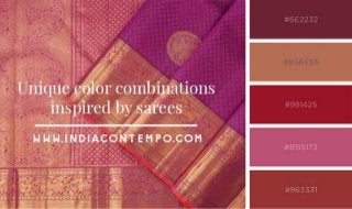 Unique colour combinations inspired by sarees